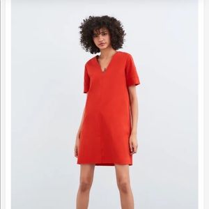 ZARA RED MINI DRESS M